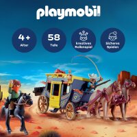 PLAYMOBIL 71862 Western Abenteuerspielset mit 58 Teilen, Figuren und Pferden, geeignet für 4-10 Jahre
