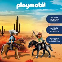 PLAYMOBIL 71862 Western Abenteuerspielset mit 58 Teilen, Figuren und Pferden, geeignet für 4-10 Jahre