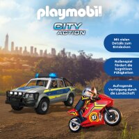 Playmobil City Action 71875 Polizei-Pick-Up mit Licht & Sound, 39 Teile, Verfolgungsjagd, 4-10 Jahre, actionreiches Spielzeug