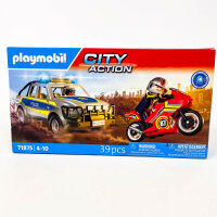 Playmobil City Action 71875 Polizei-Pick-Up mit Licht & Sound, 39 Teile, Verfolgungsjagd, 4-10 Jahre, actionreiches Spielzeug