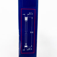 Grohe Relexaflex shower hose 500 mm chrome PROGRIP G 1/2 5 bar pressure resistant 500 N tensile strength