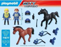 Playmobil City Action 71877 Polizeireiterstaffel mit 18 Teilen, für Kinder 4-10 Jahre