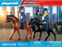 Playmobil City Action 71877 Polizeireiterstaffel mit 18 Teilen, für Kinder 4-10 Jahre