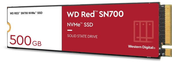 WD Red SN700 500 GB M.2 2280 SSD für NAS-Caching und Speicherung, bis zu 3400 MB/s Lese- und Schreibgeschwindigkeit