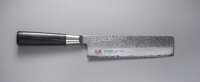 Suncraft Senzo Classic Usuba Küchenmesser 17 cm VG-10 Damaststahl Schwarz Pakkaholz SZ-15