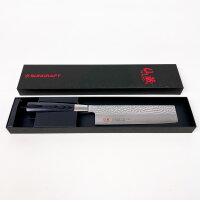 Suncraft Senzo Classic Usuba Küchenmesser 17 cm VG-10 Damaststahl Schwarz Pakkaholz SZ-15