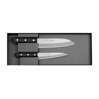 Tojiro Basic TBS-200 Küchenmesser Set 2-teilig VG-10 Stahl Universalmesser 13,5 cm Santoku 16,5 cm