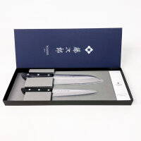 Tojiro Basic TBS-200 Küchenmesser Set 2-teilig VG-10 Stahl Universalmesser 13,5 cm Santoku 16,5 cm