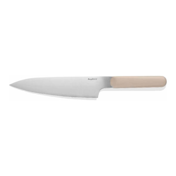 BergHOFF Home Chef’s Knife 20 cm, Stainless Steel, Sand-Colored Handle, Kitchen Knife for Precise Cutting