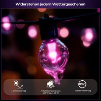 Philips Hue Festavia Globe 7m LED string lights, 10 globes, White & Colour Ambiance, dimmable, Zigbee, Wi-Fi, Matter Smart Control