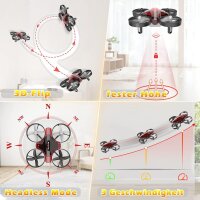 ATOYX Mini-Drohne 2,4 GHz Quadcopter mit 6-Achsen-Gyro, 4 Kanäle, tragbar, 2 Akkus, ideal für Kinder und Anfänger