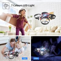 ATOYX Mini-Drohne 2,4 GHz Quadcopter mit 6-Achsen-Gyro, 4 Kanäle, tragbar, 2 Akkus, ideal für Kinder und Anfänger