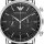 Emporio Armani AR11143 Herrenarmbanduhr 43 mm Quarz Edelstahl 50 m Lederarmband 2 Hilfszifferblätter
