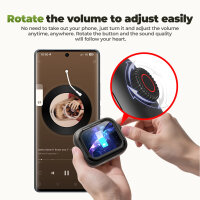HTC NE40 In-Ear Bluetooth 6.0 TWS Kopfhörer mit LED-Display, KI-HiFi Audio, Touch-Steuerung, wasserdicht, Mikrofon für Sport & Büro