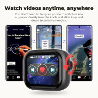 HTC NE40 In-Ear Bluetooth 6.0 TWS Kopfhörer mit LED-Display, KI-HiFi Audio, Touch-Steuerung, wasserdicht, Mikrofon für Sport & Büro