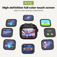 HTC NE40 In-Ear Bluetooth 6.0 TWS Kopfhörer mit LED-Display, KI-HiFi Audio, Touch-Steuerung, wasserdicht, Mikrofon für Sport & Büro