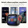 HTC NE40 In-Ear Bluetooth 6.0 TWS Kopfhörer mit LED-Display, KI-HiFi Audio, Touch-Steuerung, wasserdicht, Mikrofon für Sport & Büro