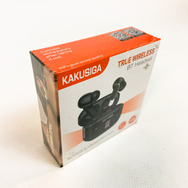 KAKUSIGA True Wireless Bluetooth Kopfhörer, kabelloses BT Headset, komfortabel und langlebig