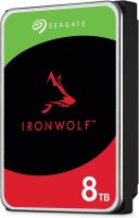 Seagate IronWolf ST8000VN004 8TB NAS interne Festplatte SATA 7200 RPM 180 MB/s 6 Gb/s für 1-8 Bay NAS, 180 TB/Jahr