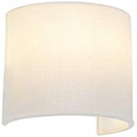 Qazqa 98435 Ceiling Light 50 cm 4-Light Dimmable with Remote Control Jute Shade Vintage Rustic LED E27 40 W White