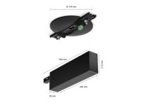 Philips Perifo 100W 1-Point Power Supply Ceiling Black 374x155x92 mm
