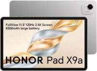 HONOR Pad X9a Tablet 11.5" WiFi 6GB RAM 128GB 120Hz Display 8300mAh Battery 4 Speakers Android 15 Grey Metal Casing 8MP Camera