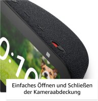 Echo Show 5 Smart Display 5,5 Zoll Anthrazit H97N6S mit Alexa, WLAN, Bluetooth, Kamera, Mikrofon, Smart-Home-Steuerung, Streaming, Line-Out 3,5 mm