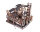 ROKR Infinite Cycle LGC01 3D Wooden Puzzle Marble Spaceport with Loop Track, Gears, 10 Steel Balls, Manual/Electric, Ages 14+