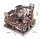 ROKR Infinite Cycle LGC01 3D Wooden Puzzle Marble Spaceport with Loop Track, Gears, 10 Steel Balls, Manual/Electric, Ages 14+