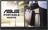 ASUS ZenScreen MB165B tragbarer 15,6" USB-Monitor, HD 1366x768, automatische Drehung, leicht, Smart Case, Stativfuß, TN-Panel, entspiegelt, schwarz