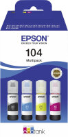 Epson 104 Multipack Nachfülltinte 4x65ml Schwarz...