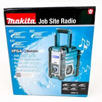 Makita DMR112 Baustellenradio IP64 Spritzwassergeschützt DAB+ UKW AUX Bluetooth USB LXT 18V 14,4V CXT 12V Max Li-Ion