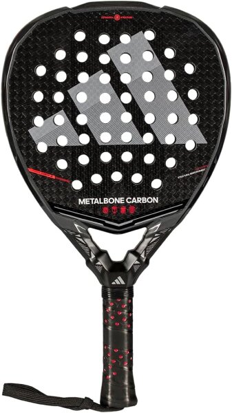 adidas Metalbone Carbon 2026 AR2AA2U22 Padel Racket 364 g 38 mm Diamond Shape Black/Silver incl. Protective Cover