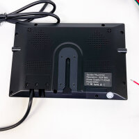 Vehicle reversing camera system with 7” monitor, 2 cameras, 15m cable, 12V/24V, PAL/NTSC, 1024x600, 6W