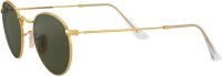 Ray-Ban RB3447 Unisex Sonnenbrille, runder Metallrahmen, 100% UV-Schutz, Nasenpads, Mikrofasertuch, Lederetui