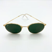 Ray-Ban RB3447 Unisex Sonnenbrille, runder Metallrahmen, 100% UV-Schutz, Nasenpads, Mikrofasertuch, Lederetui