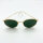 Ray-Ban RB3447 Unisex Sonnenbrille, runder Metallrahmen, 100% UV-Schutz, Nasenpads, Mikrofasertuch, Lederetui