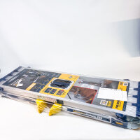 Werner 79023 verstellbare Arbeitsplattform, 136 kg Tragkraft, 10-fach höhenverstellbar 51–76 cm, silber, mit verstellbaren Beinen für unebenen Boden und Treppen