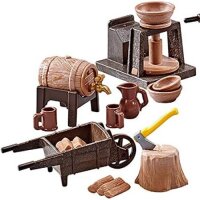 PLAYMOBIL 9842 Knights medieval accessories, plastic packaging, without blue cardboard box