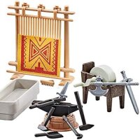 PLAYMOBIL 9842 Knights medieval accessories, plastic packaging, without blue cardboard box