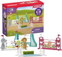 Schleich Horse Club 42612 30-piece modular obstacle set...