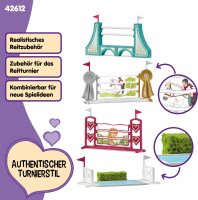 Schleich Horse Club 42612 30-teiliges modulares Hindernis-Zubehör für Pferdeturnier und Training, ab 5 Jahren