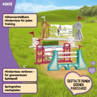 Schleich Horse Club 42612 30-teiliges modulares Hindernis-Zubehör für Pferdeturnier und Training, ab 5 Jahren