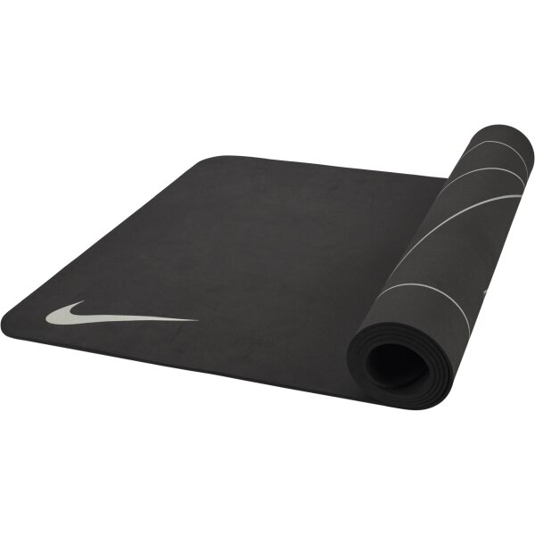 Nike Yoga Mat 4 mm, Model 012, 66x180 cm, reversible, non-slip, TPE/PE, Anthracite/Medium Grey