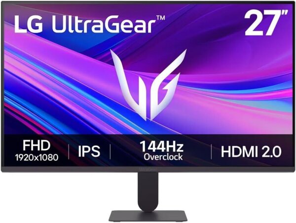 LG UltraGear G4 27" FHD IPS Gaming-Monitor 144Hz 5ms HDR10 AMD FreeSync DisplayPort 1.4 HDMI 2.0 Schwarz