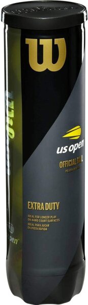 Wilson US Open XD Tennis Balls, Set of 4, durable, pressure-resistant, ideal for adults, tennis balls for training and competition