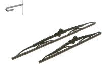 Bosch Twin 552 Scheibenwischer Set vorne 550/400 mm mit U-Haken und Quick-Clip Adapter