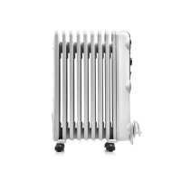 De’Longhi TRRS0920 Ölradiator 2000 W, 9 Rippen, 3 Heizstufen, Thermostat, Rollen, für ca. 24 m², Weiß, 230 V