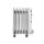 De’Longhi TRRS0920 Ölradiator 2000 W, 9 Rippen, 3 Heizstufen, Thermostat, Rollen, für ca. 24 m², Weiß, 230 V