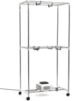 InnovaGoods Dupledry 1200W Portable Electric Clothes Dryer, 15 kg Capacity, 2 Height Settings, 70°C, Timer 30–180 min, Grey, 73x23.5x19 cm